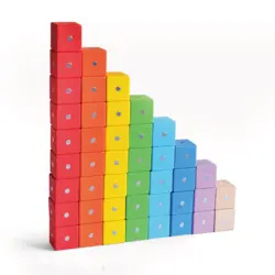 Cubes Toy Wooden Magnetic Building Blocks DIY Build Can Magnet