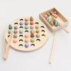 Wooden Baby Toys Magnetic Fishing Sensory Game Toys for Children