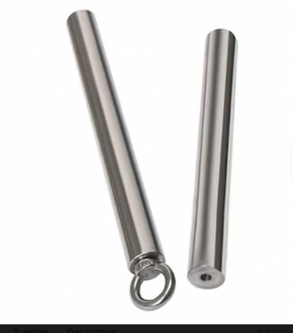 Top Quality Stainless Steel Permanent Neodymium Cylinder Magnetic Rod Magnet for Industry