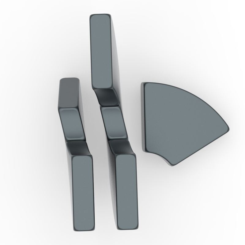 Epoxy Black Strong Arc Neodymium NdFeB Motor Magnet Magnets for Electric Motors