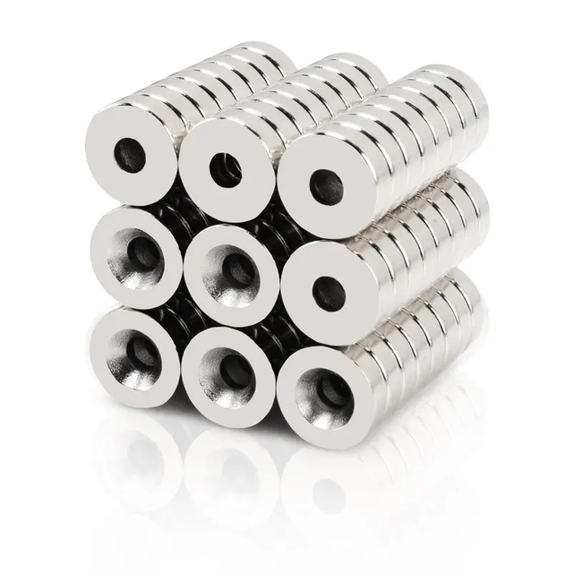 neodymium magnets strong magnetic round disc super strong magnet with countersunk hole for screw