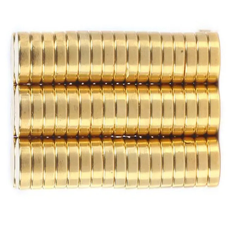 Golden Supplier Advance Technology High Quality Cheap Price N52 ISO professional certification Gold-plated round magnet