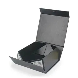 Rigid Cardboard Magnetic Paper Gift Folding Boxes With Ribbon Closure For Wedding Dress