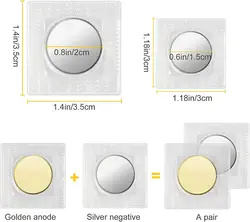 Strong Washable PVC/TPU Cover Sewable Waterproof Magnit Neodymium Magnet Strip Round PVC Hidden Invisible Magnetic Snap Button