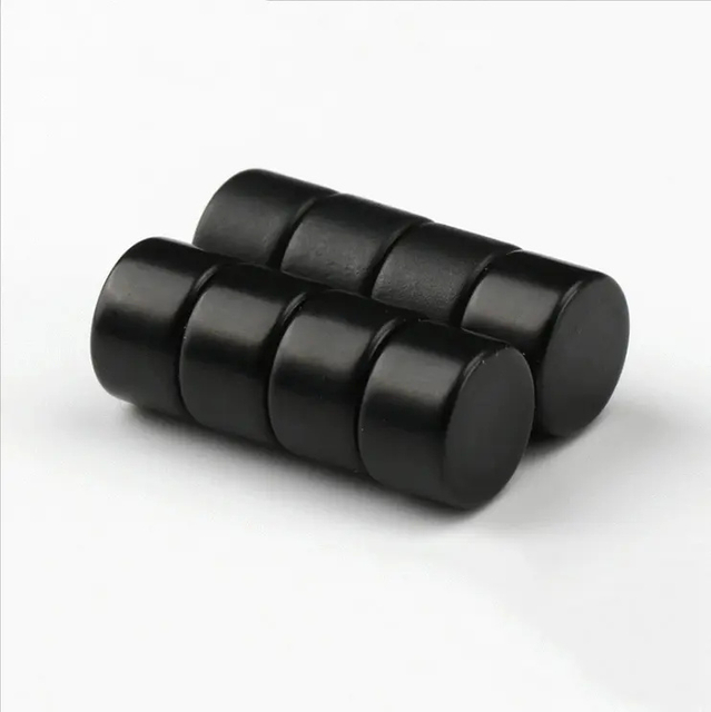 Industrial Magnet Custom Size Rare Earth Black Epoxy Circle Round Button Magnet Disc Disk neodymium magnet N52