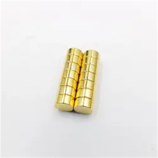 NdFeB Magnet Disc Coating N35 5*2 Gold