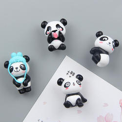 Free Samples 3d Fridge Magnet Cute Cartoon Panda Refrigerator Magnets