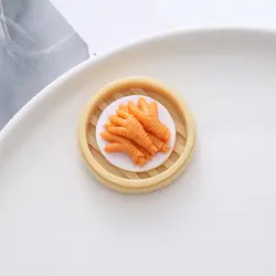  45mm round flatback resin simulation food diy fridge magnet part accessories