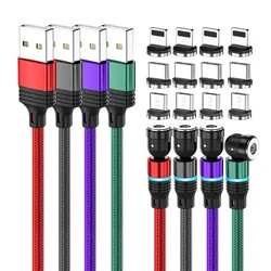 Magnetic cable 3 in 1 nylon braided high quality cheap price usb type c cable for mobile phones