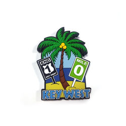 Worldwide Tourist Gift PVC Refrigerator Magnets US Key West Beach Tourism Souvenir Soft PVC Fridge Magnet