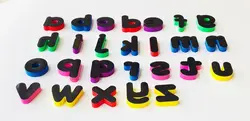 67 Pcs Fridge Magnet 3d EVA Foam Letters Fridge Magnet Education Toy Magnetic Letters