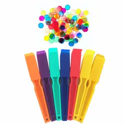 Colorful Plastic Kids Educational Magnet Wand and Chips with Perfect Quality
