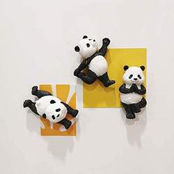 Fridge Magnets Cute Panda Refrigerator Magnets Resin Funny Magnets Refrigerator Stickers