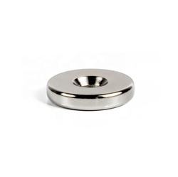 Customized Disc N42 Permanent Neodymium Magnet Circular Countersunk Hole Ring Sintered Ndfeb Magnet