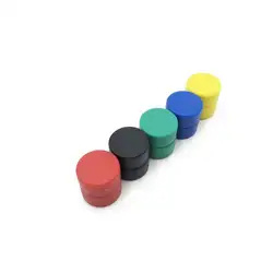 Strong D12.7x6.35 Waterproof Plastic Neodymium Magnets With Rubber Protective Layer