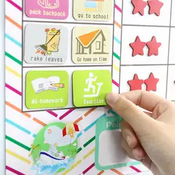 Behavior Charts Magnetic Kids Calendar Collection Chore Cards for Visual Schedules Fridge Magnets