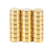 Golden Supplier Advance Technology High Quality Cheap Price N52 ISO professional certification Gold-plated round magnet