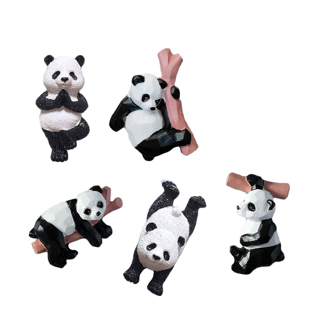 Fridge Magnets Cute Panda Refrigerator Magnets Resin Funny Magnets Refrigerator Stickers