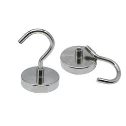 Magnetic Hooks Powerful Heavy Duty Neodymium Magnet Hanger Round Base Magnet Open Hook Magnet