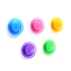 Fridge Magnets Whiteboard Sticker Colorful Circular Plastic Permanent Ferrite Magnet