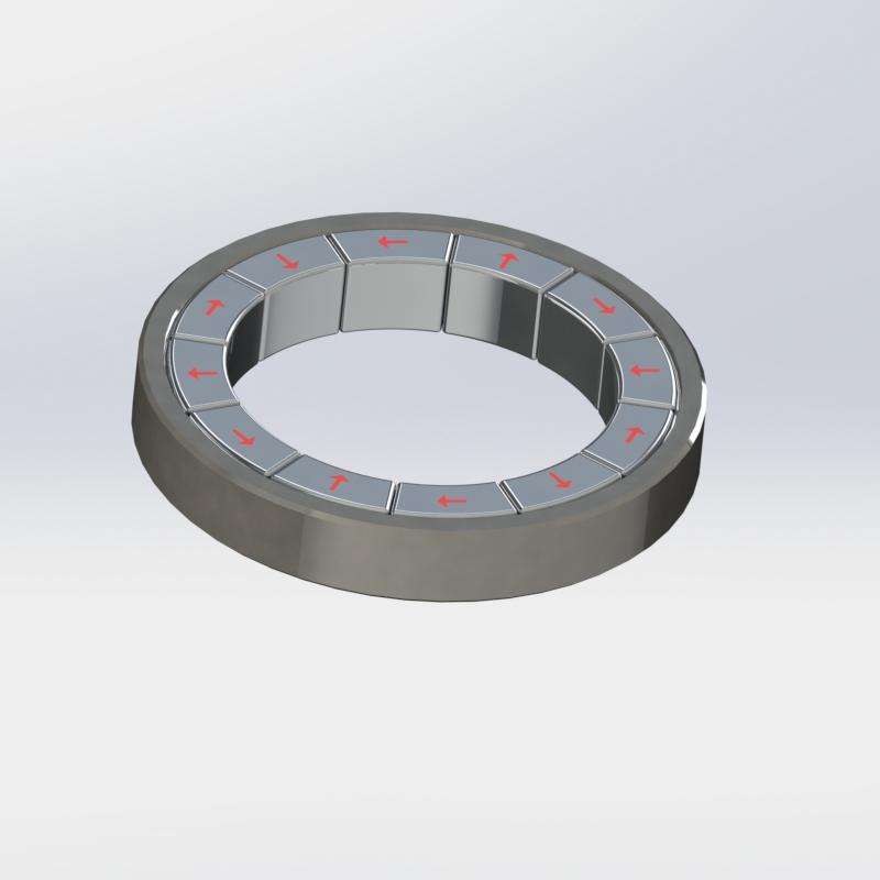 Custom N52 Multi-Pole Halbach Array Permanent Super Neodymium Magnet For Motor Medical Device