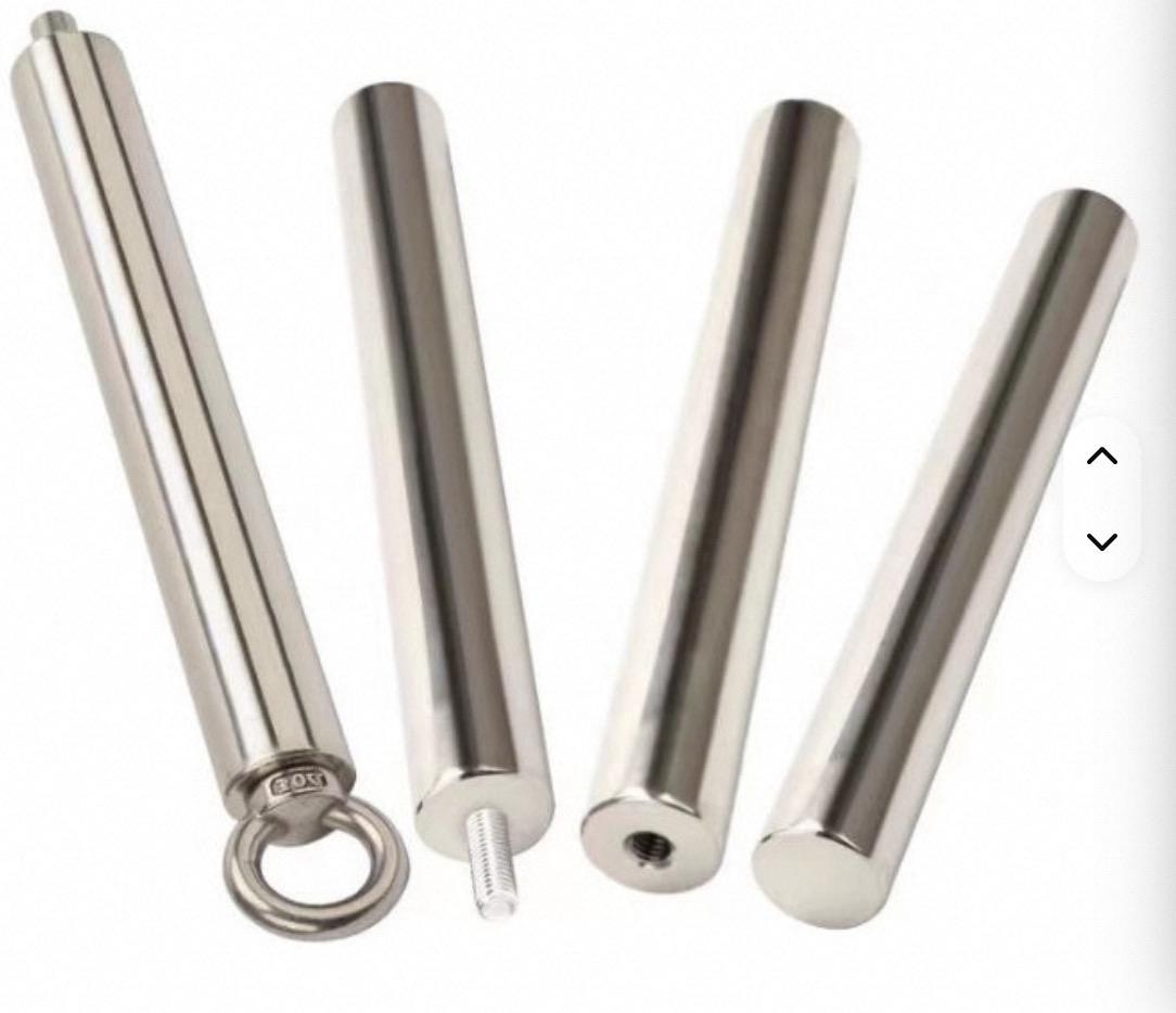 Top Quality Stainless Steel Permanent Neodymium Cylinder Magnetic Rod Magnet for Industry