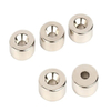 N52 round disc nickel zinc neodymium super strong magnets prices with hole and screws for fixed machine