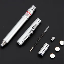 5 in 1 Red Laser Pointer Retractable Telescopic Antenna Teaching Pointer Magnet Pen
