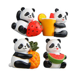 Cute Panda Handicraft Ornaments Decorative Sticker Magnets For Refrigerator Doors Fridge Magnets Panda