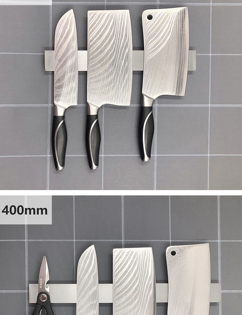 Magnet Hot Selling Kitchen Knives Accessories Stainless Steel Magnet Strip Rack Magnetic Knife Holder For Wall