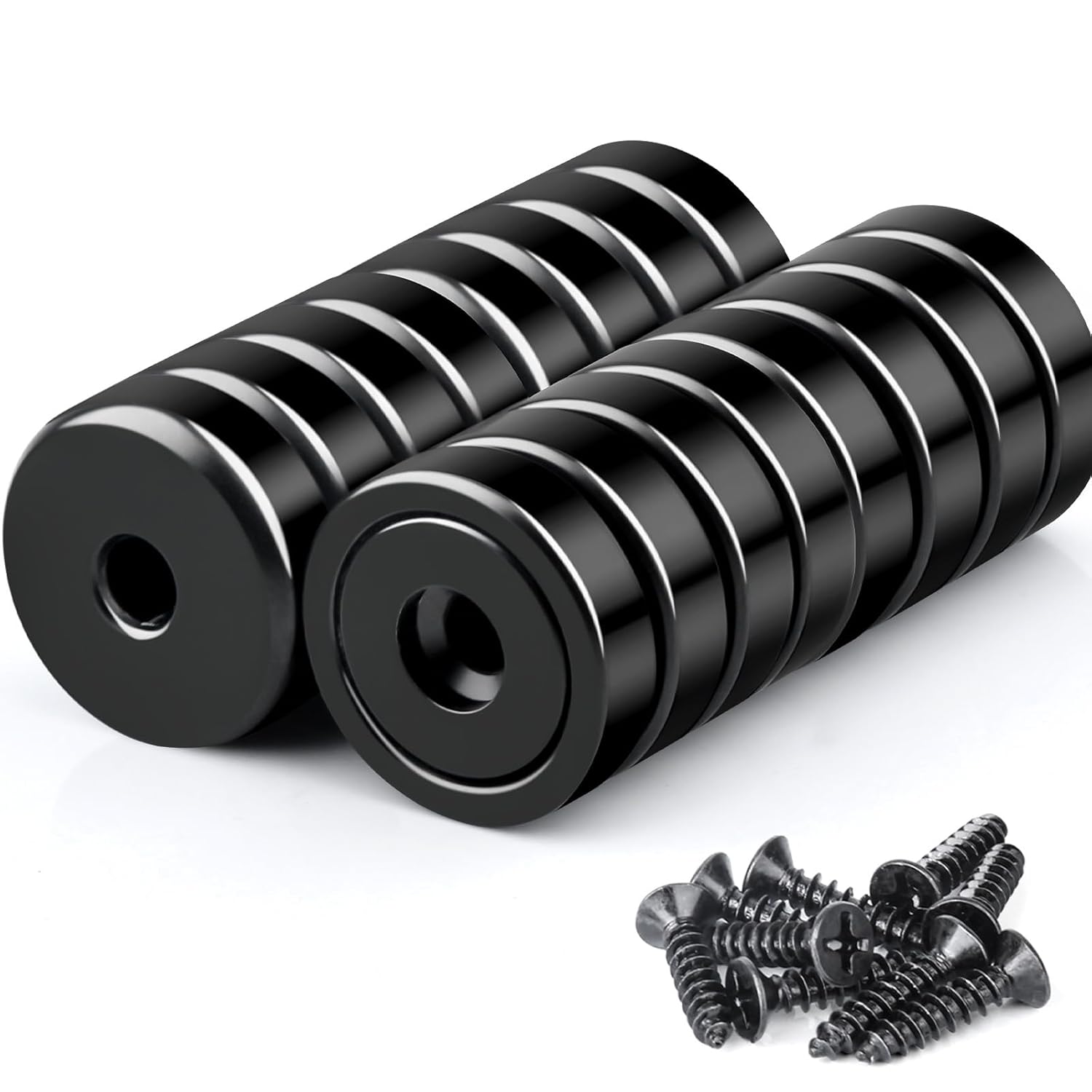 Black Epoxy Waterproof Cylinder Rectangular Cube Circular Round Ring Neodymium Magnet Magnets