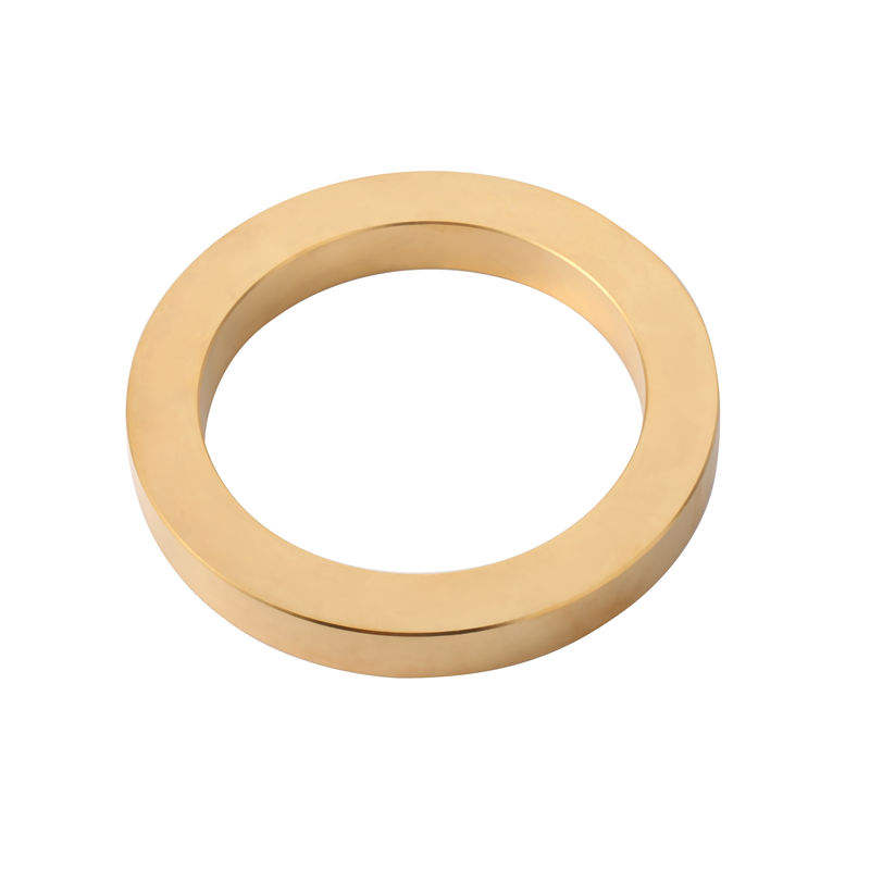 N45 N35 N30 N38 N40 N42 N52 Super Strongc Large Size Neodymium Gold Coating Ring Round Magnets Magnet