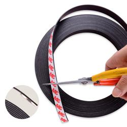 Wholesale Customized Size Magnet Strip Flexible Rubber Black Magnetic Tape with 3M Adhesive in Magnetic Materials