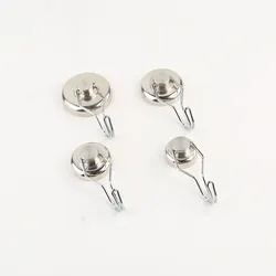 Pot Neodymium Magnet Customized Magnetic Hook With Swivel