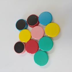 Colorful Decorative Custom Magnetic Plastic Cover Magnet Button Waterproof Magnetic Buttons for Whiteboard