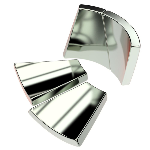 Custom N52 Strong Neodymium NdFeB Arc Tile Segment Fan Curved Motor Magnets Magnet 