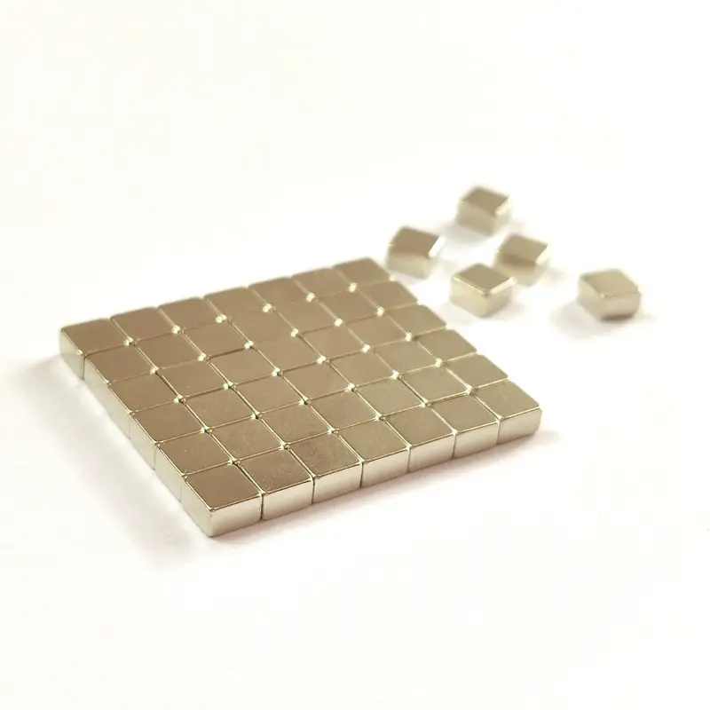 Low price super strong permanent block neodymium magnet cube industrial nickel rare earth magnet for box