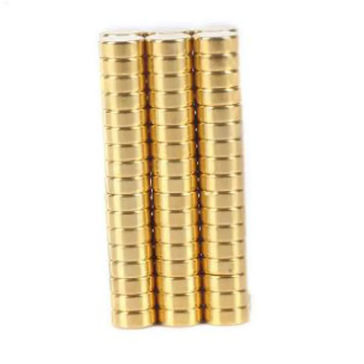 Golden Supplier Advance Technology High Quality Cheap Price N52 ISO professional certification Gold-plated round magnet