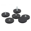 Magnet Assembly NdFeB Male Thread Neodymium Mounting Magnet Rubber Coated Round Base Magnet with External Thread