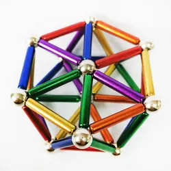 In Stock Educational Kid Magnetic Toys Magnet Building Sticks for Gift Magnetic Sticks And Balls