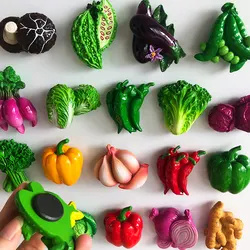 Whiteboard Home Decoration Cute Vegetable Refrigerator Magnets