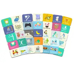 Behavior Charts Magnetic Kids Calendar Collection Chore Cards for Visual Schedules Fridge Magnets