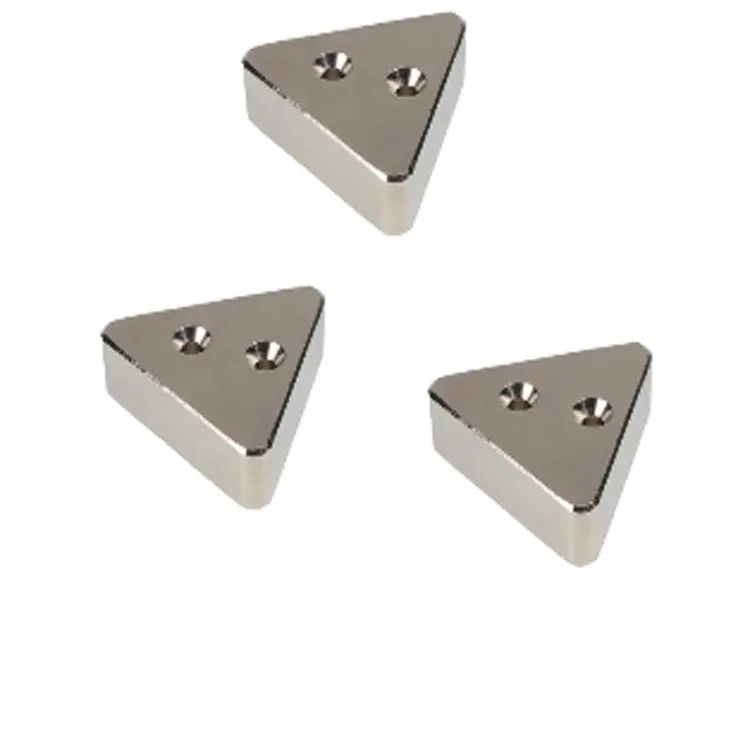 Factory custom shaped triangle n52 rare earth materials ndfeb super Strong custom Neodymium Magnet