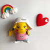 Factory Price Cute Pikachu Cartoon Yellow Resin Refrigerator Magnet Wholesale