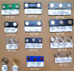 Magnetic ID Badge Attachment Name Tag Magnet Holder with Adhesive Backing