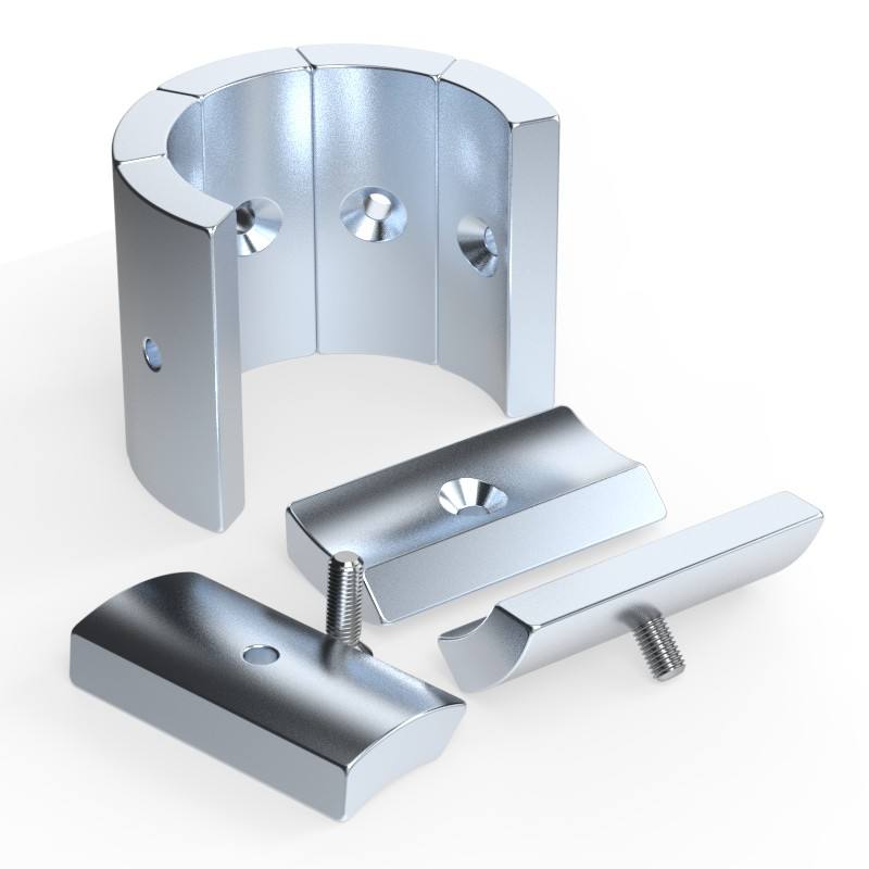 Custom High-Temperature Resistance N30 N33 N35 N52 BLDC Electric Motor Sensor Generator Arc Magnetic Tile Magnet Magnetic Coupler Neodymium Magnets