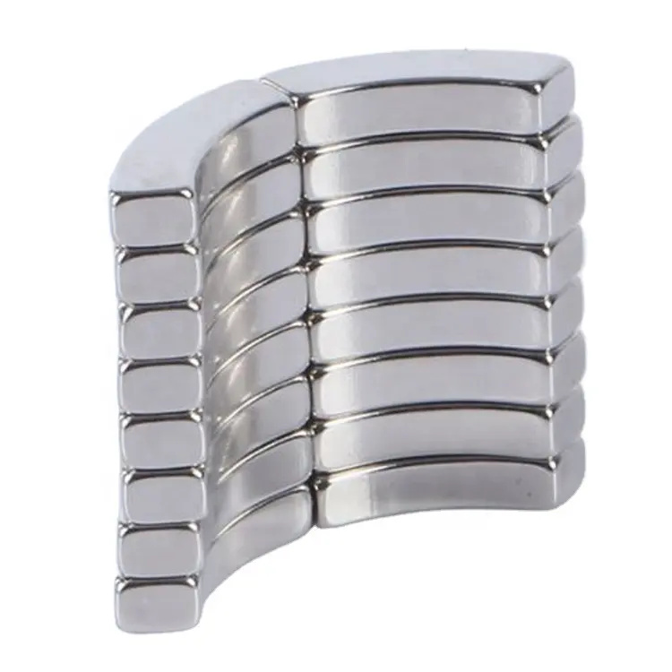 Wholesaler Neodymium Waterproof Iron Industry Permanent Rare Earth Neodymium Arc Tile Magnet Magnet Magnetic Materials