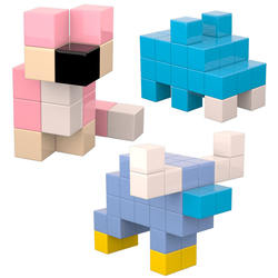 Free Combination of Large Magnetic Blocks Cube Suitable for Children Montessori Sensory Toys STEM Magnetic Toys Birthday Gifts