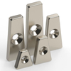 Making Machine Magnets Trapezium N42 Magnet N52 Neodymium with Countersink Hole 