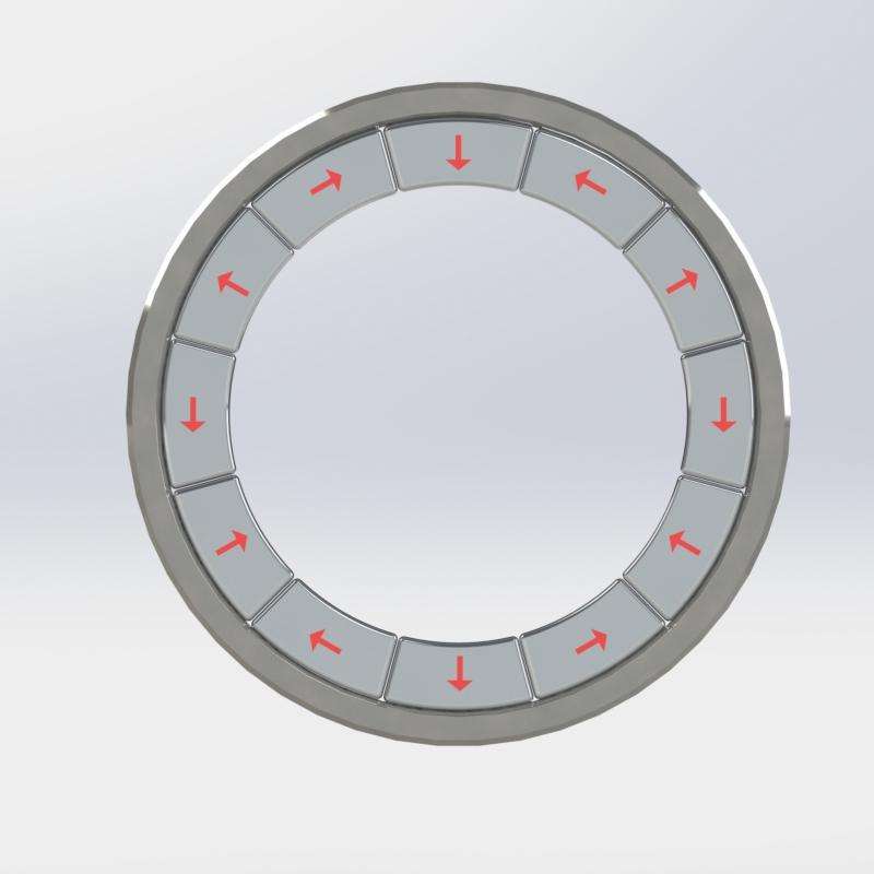 Custom N52 Multi-Pole Halbach Array Permanent Super Neodymium Magnet For Motor Medical Device